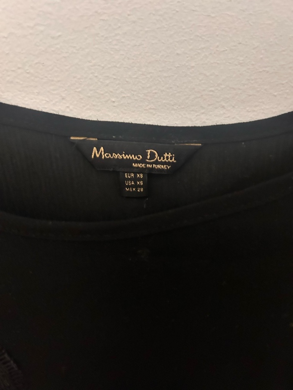 Massimo Dutti Black Crewneck Top